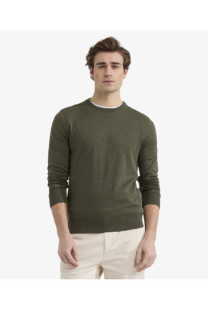 C-Neck Sweater 100% Cotton Heren