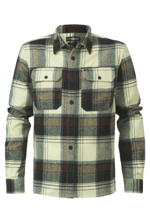 Men Shirt Long Sleeve Check