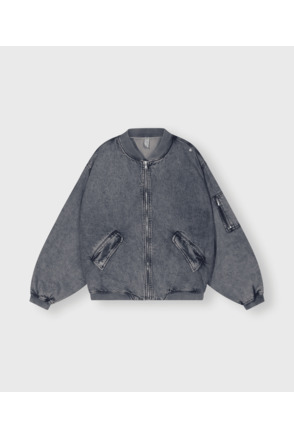 10DAYS Dames denim bomberjack katoen lyocell