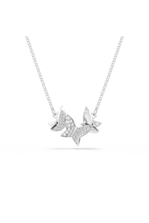 Idyllia Lilia Necklace Small Rhodium shiny Crystal