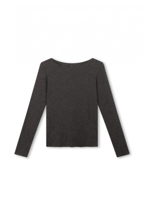 10DAYS Dames boatneck longsleeve top 100% katoen