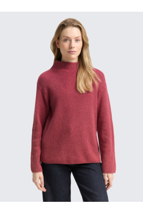 Uitgebreide trui met opstaande Kraag