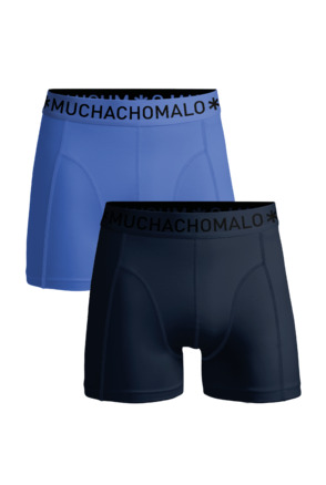Jongens 2-Pack Boxershorts Effen Blue