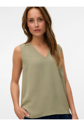 VMALVA S/L V-NECK TOP WVN NOOS