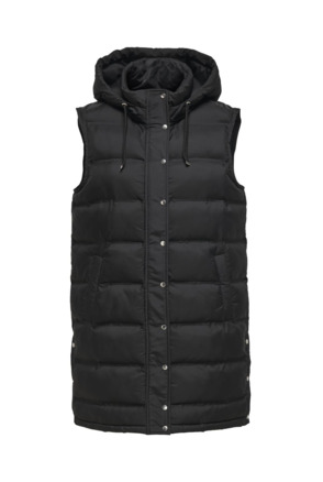 ONLY Dames Hoge Kraag bodywarmer met Capuchon