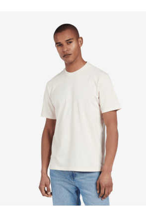 No Label Heren Midweight T-Shirt Off White Organic Cotton