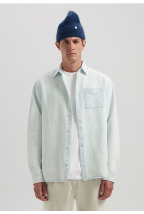 Dstrezzed Heren Gebleekte Denim Overhemd Sun