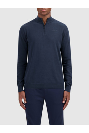 Originele Half Zip Gebreid 100% Katoen Mannen