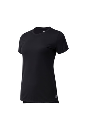 New Balance Dames Performance T-shirt Kleding Zwart