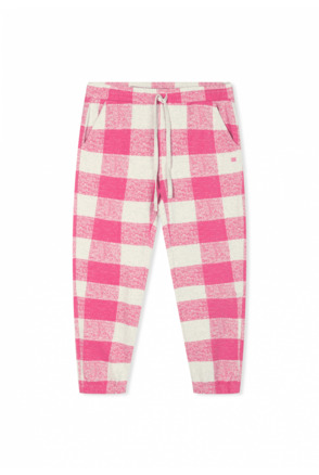 10DAYS Dames geruite cropped jogger organic cotton