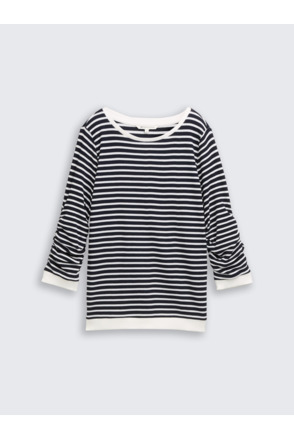 Sweatshirt met wafelstructuur