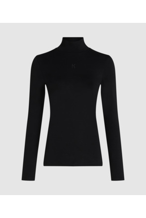 K LOGO MOCK NECK LS T-SHIRT
