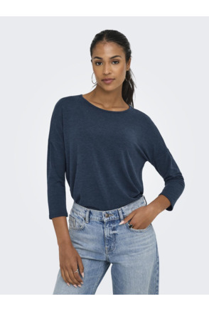 Loose Fit O-Neck 3/4 Sleeves (3/4) Top met ronde hals en 3/4 mouwen voor dagelijks comfort