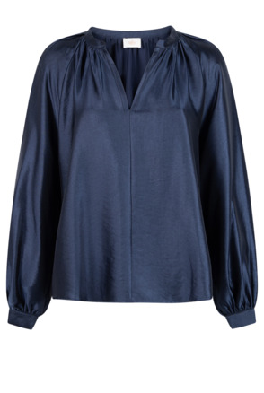 Aaiko Dames Ecovero Top Blauw Iris