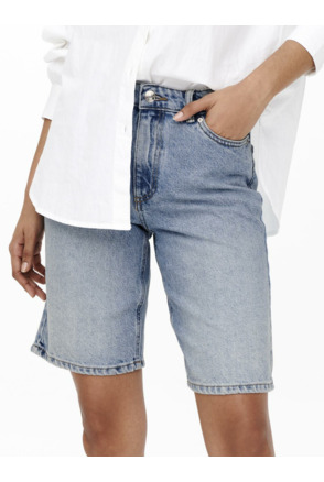 Regular Fit Lange Denim Shorts
