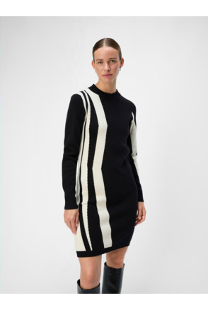 OBJRAY L/S  KNIT DRESS AOP NOOS