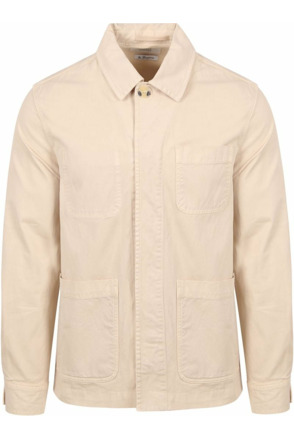 King Essentials The Benjamin Overshirt Ecru