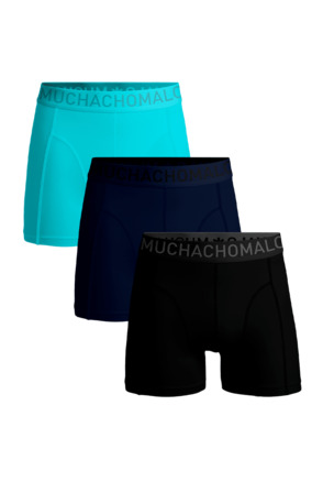 Heren 3-pack Boxershorts Microvezel Black/Blue/Green