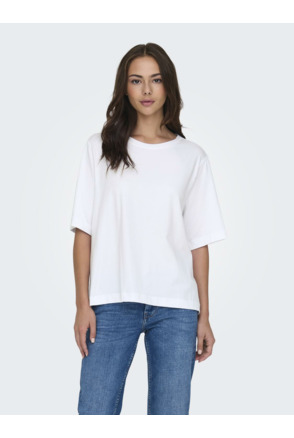 Loose Fit O-Neck Short Sleeves (S/S) Basic O-hals T-shirt met losse pasvorm en korte mouwen