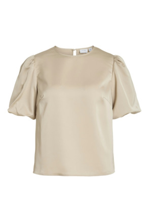 VIELLETTE 2/4 SATIN PUFF TOP - NOOS