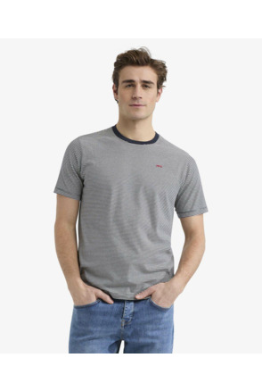Stripe T-shirt 100% Cotton Heren