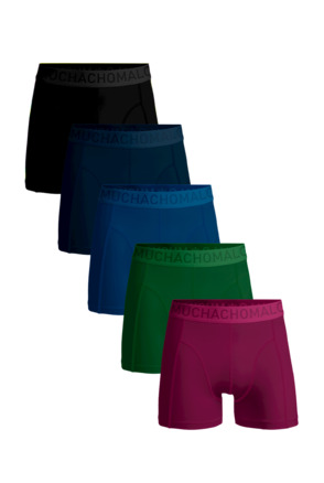 Heren 5-pack licht katoenen effen
