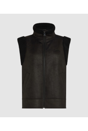 FAUX FUR SHEARLING VEST