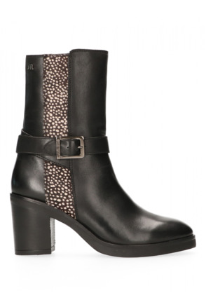 Veda Enkellaarsjes op hak Zwart