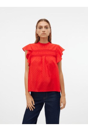 VMTRINE SL LACE TOP WVN NOOS