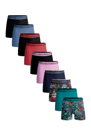 Men 10-Pack Boxer Short Print/Solid