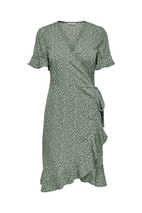 Regular Fit V-Neck Short Sleeves (S/S) Wikkel jurk