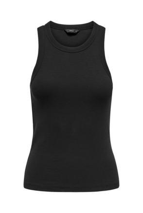 Slim Fit Square Neck Sleeveless (S/L) BASIC Tanktop zonder mouwen met slim fit