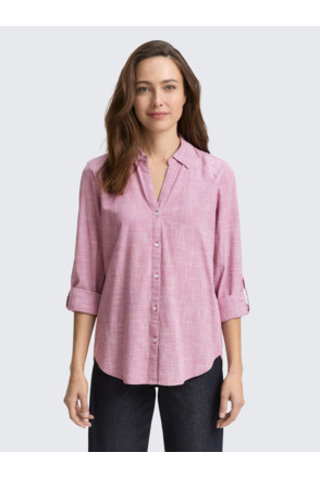 Regular fit blouse van katoen