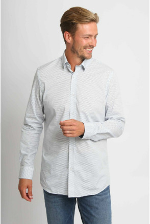 Suitable Overhemd Construct Print Wit