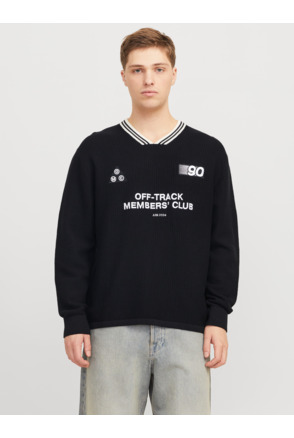 JCOREFLEX KNIT V-NECK STYD AW24