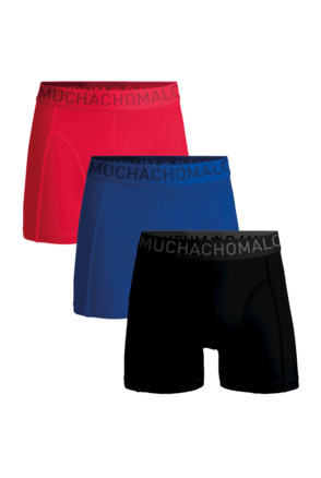 Heren 3-pack Boxershorts Microvezel Black/Blue/Red