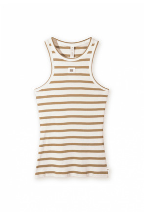 10DAYS Dames rib gestreept singlet tank top 100% katoen