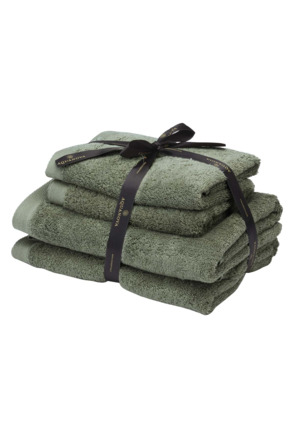 Rio - Handdoek bundel - GOTS KATOEN - 2x 50x100 + 2x 67x130 cm - Forest