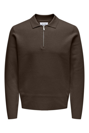 Polo met lange mouwen (L/S) met normale pasvorm Heren