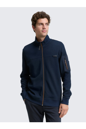 Sweatjack met textuur