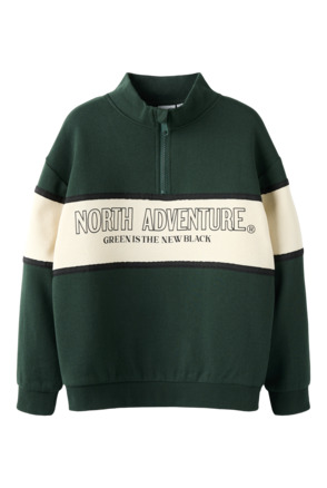 Ruimvallende hoge hals lange mouwen (L/M) Jongens