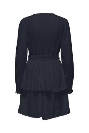 Regular Fit V-Neck Long Sleeves (L/S) Elegante regular fit jurk met ceintuur in de taille