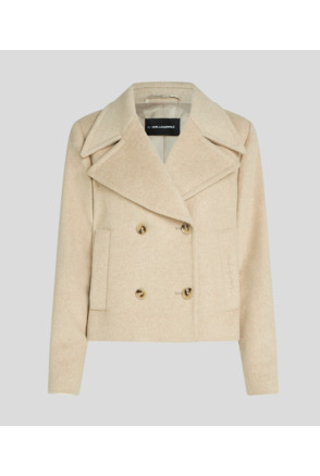 WOOL BLEND PEACOAT