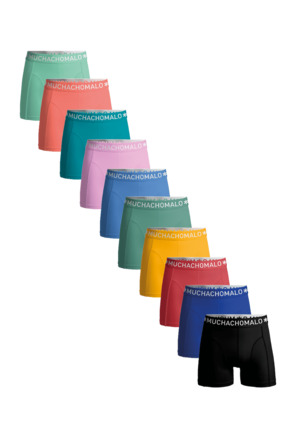 Heren 10-Pack Boxershorts Effen