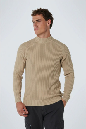 No Excess Trui Turtle Gebreid Beige