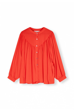 flowy pleated blouse