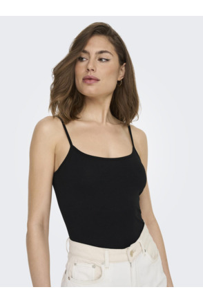 Regular Fit U-Neck Sleeveless (S/L) Regular fit tanktop met knoopsluiting