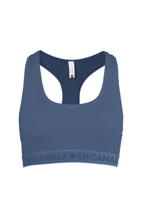 Meisjes 1-pack racer back Solid Blue