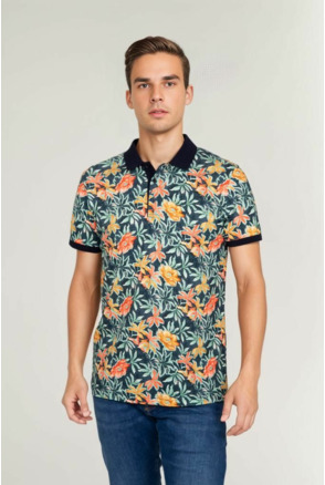 Suitable Polo Bloemen Groen
