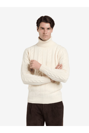 No Label Heren Trui Wol Grijs Yorkton Wool